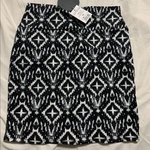 Mini skirt abstract print